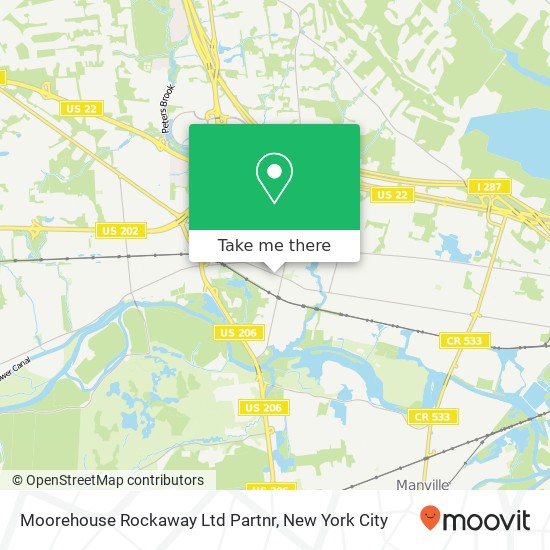 Mapa de Moorehouse Rockaway Ltd Partnr