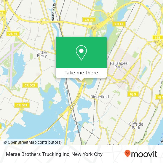 Merse Brothers Trucking Inc map