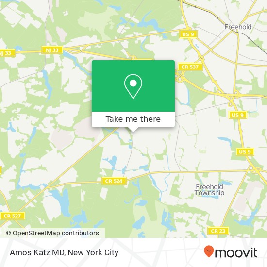 Amos Katz MD map