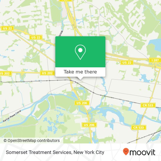 Somerset Treatment Services map
