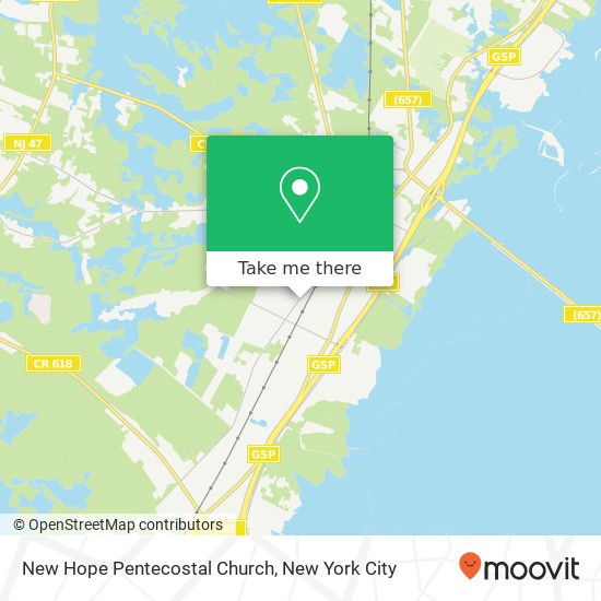 New Hope Pentecostal Church map