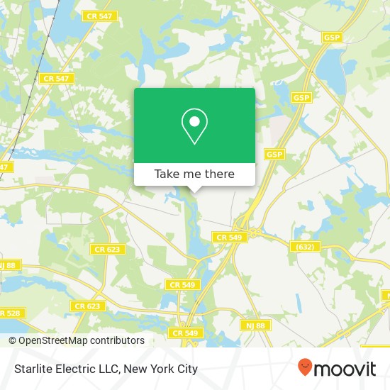 Mapa de Starlite Electric LLC