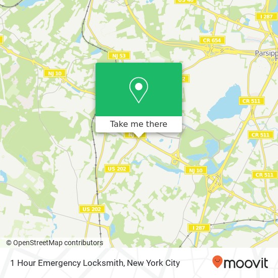 1 Hour Emergency Locksmith map