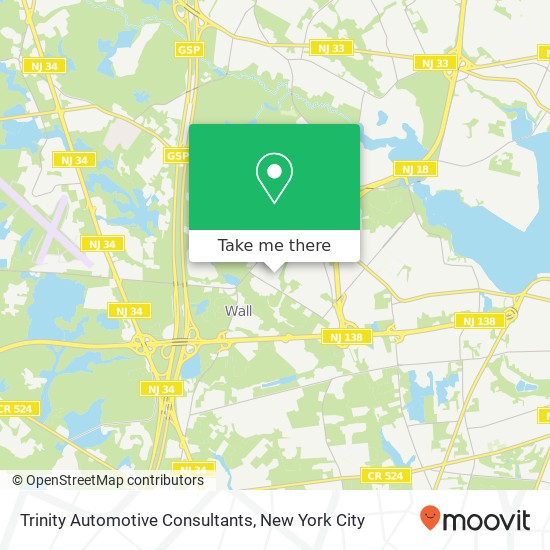 Trinity Automotive Consultants map