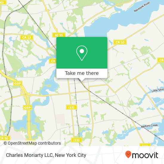 Mapa de Charles Moriarty LLC