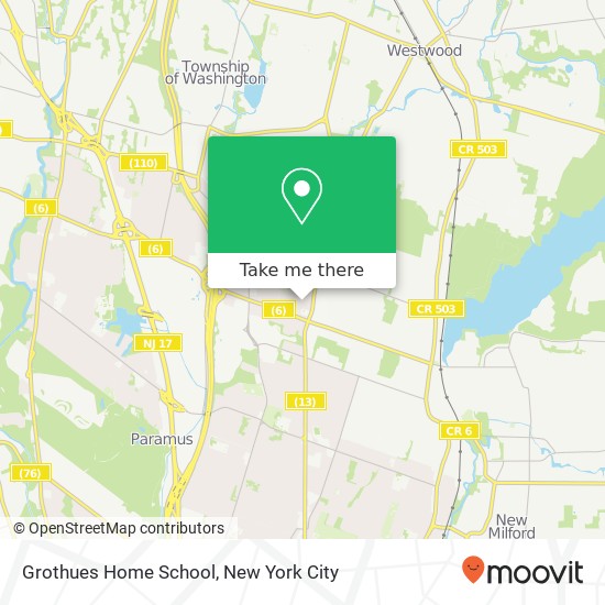 Mapa de Grothues Home School