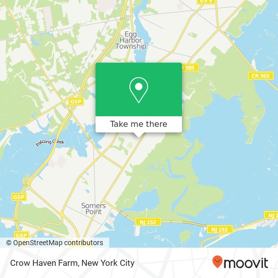 Mapa de Crow Haven Farm