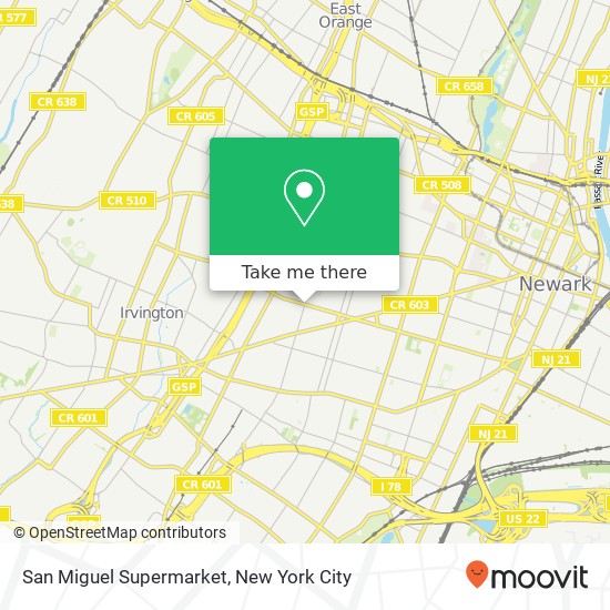 Mapa de San Miguel Supermarket