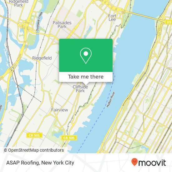 ASAP Roofing map