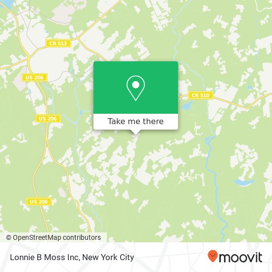 Lonnie B Moss Inc map