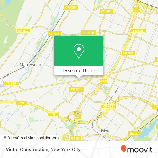 Victor Construction map