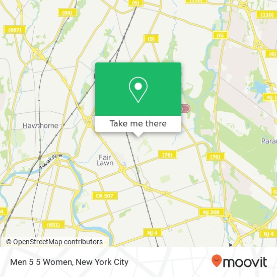 Mapa de Men 5 5 Women