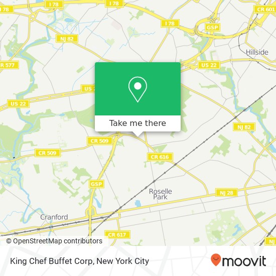 King Chef Buffet Corp map