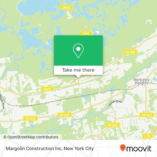 Margolin Construction Inc map