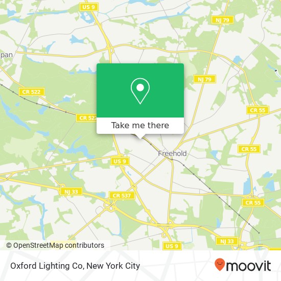 Mapa de Oxford Lighting Co