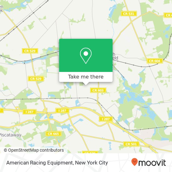 American Racing Equipment map