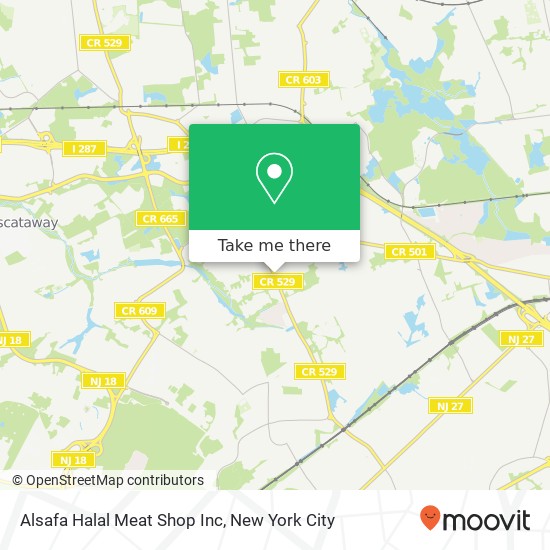 Mapa de Alsafa Halal Meat Shop Inc