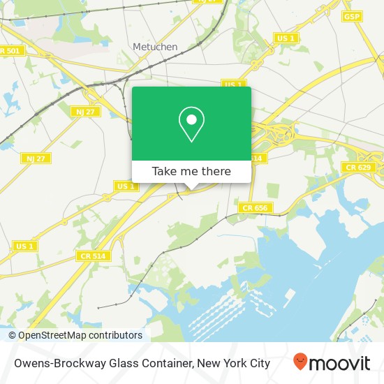 Mapa de Owens-Brockway Glass Container