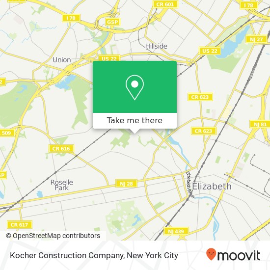 Kocher Construction Company map