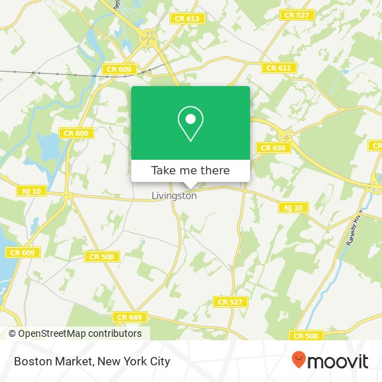 Mapa de Boston Market