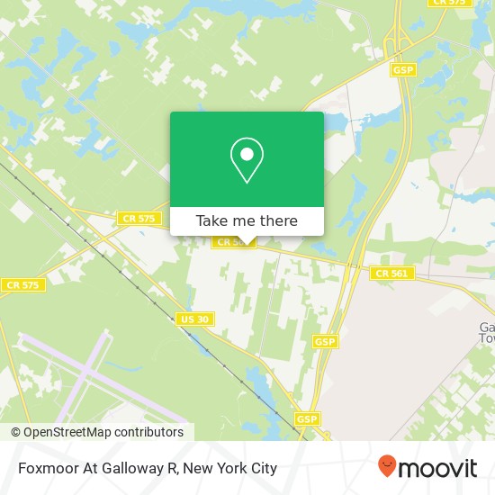 Foxmoor At Galloway R map