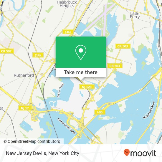 Mapa de New Jersey Devils