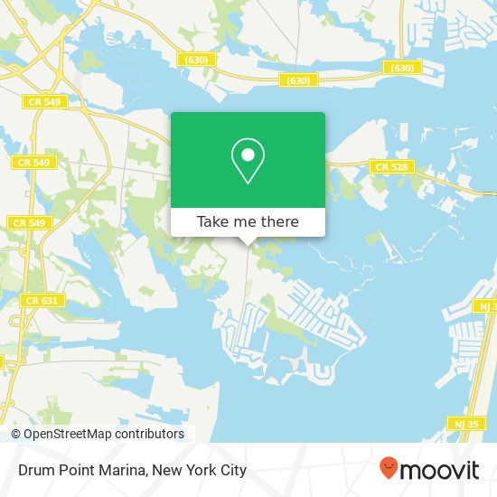 Drum Point Marina map