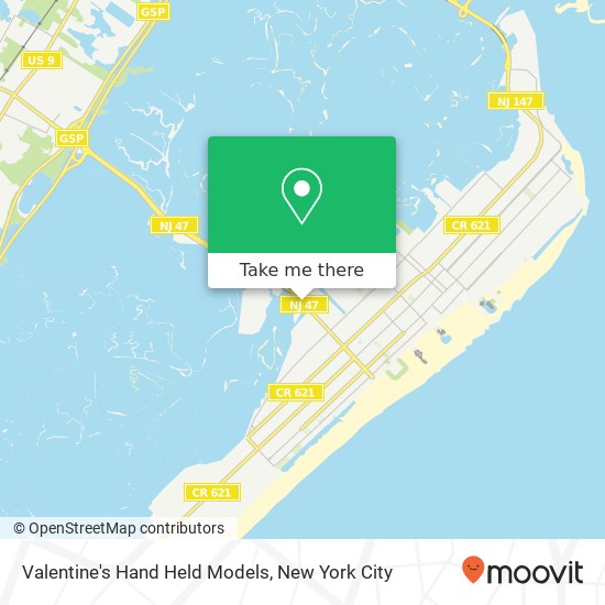 Valentine's Hand Held Models map