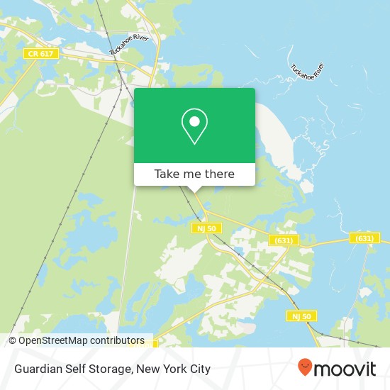Guardian Self Storage map
