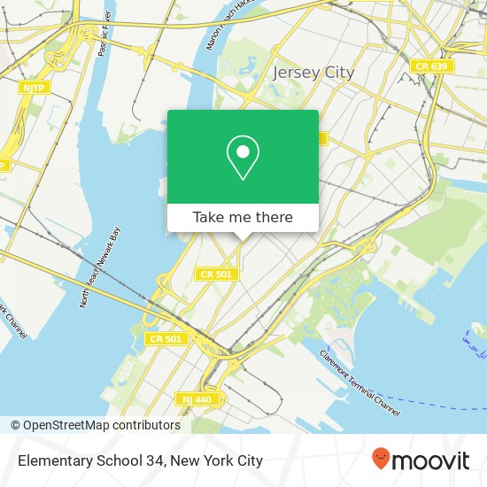 Elementary School 34 map