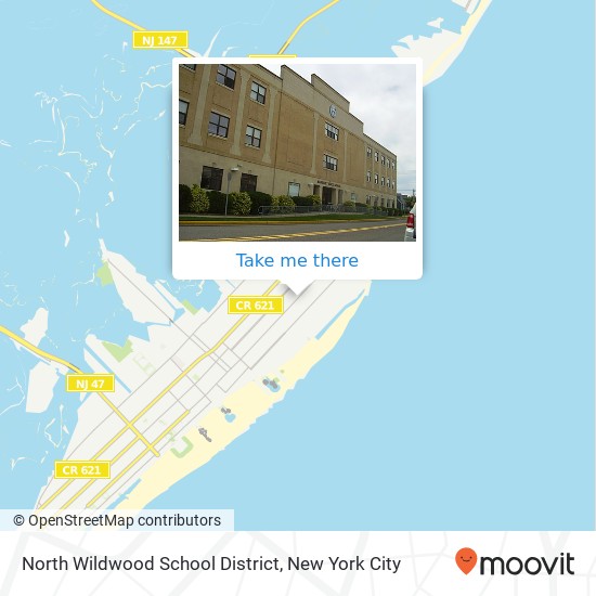 North Wildwood School District map