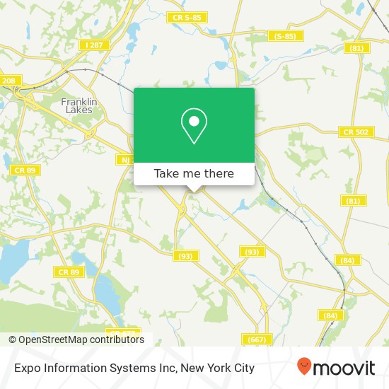 Expo Information Systems Inc map