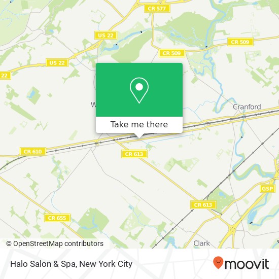 Mapa de Halo Salon & Spa