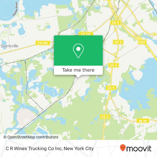 C R Wines Trucking Co Inc map