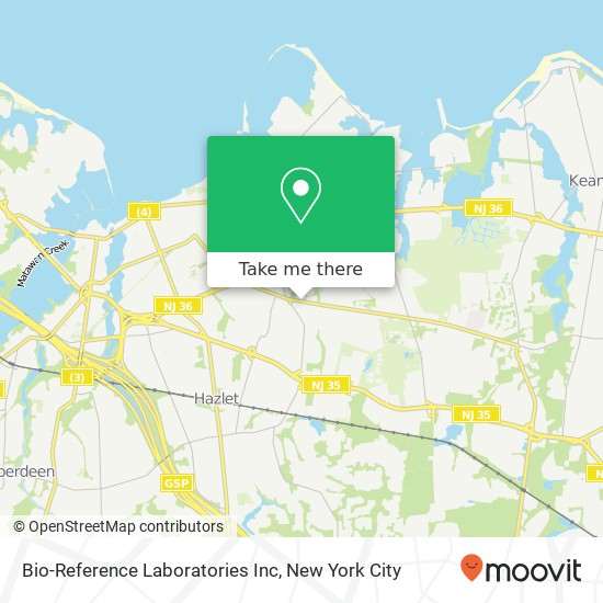 Bio-Reference Laboratories Inc map