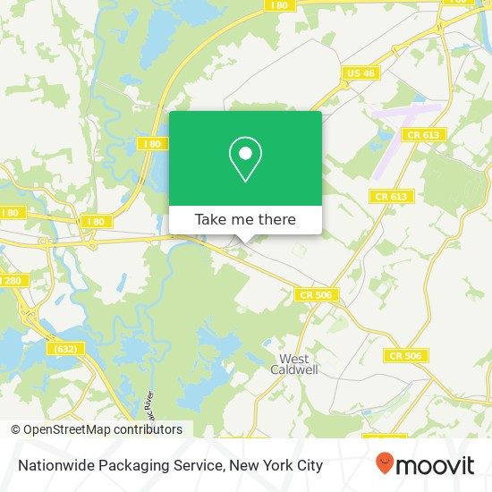 Mapa de Nationwide Packaging Service