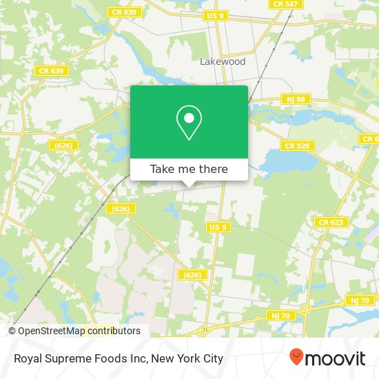 Mapa de Royal Supreme Foods Inc