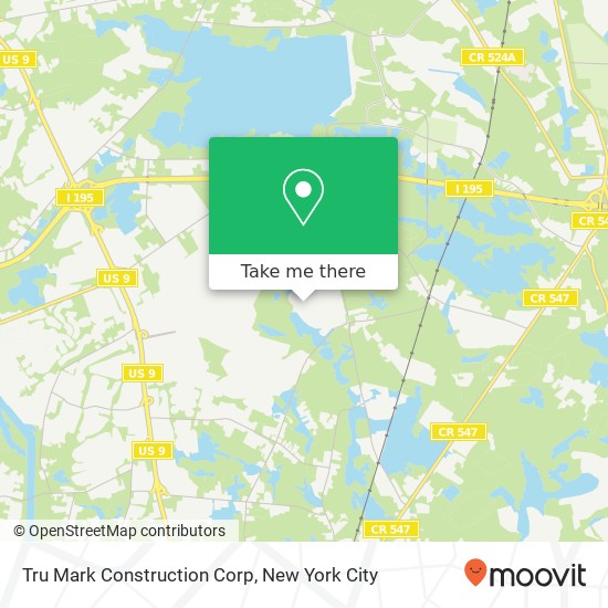 Mapa de Tru Mark Construction Corp