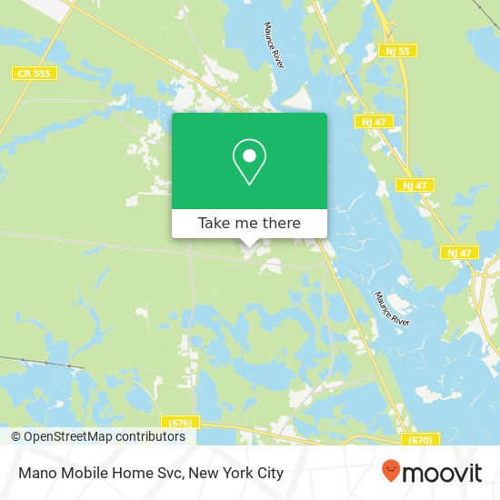 Mapa de Mano Mobile Home Svc