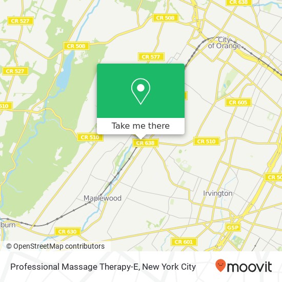 Professional Massage Therapy-E map