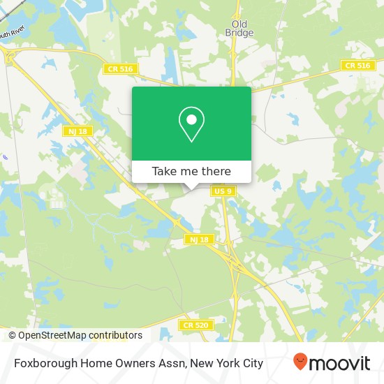 Mapa de Foxborough Home Owners Assn
