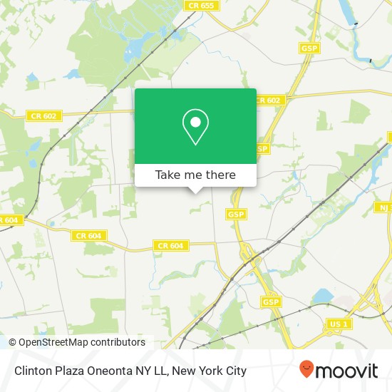 Mapa de Clinton Plaza Oneonta NY LL