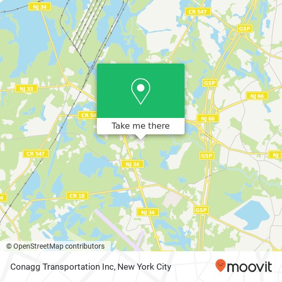 Conagg Transportation Inc map