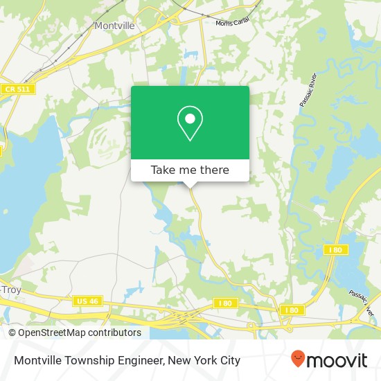 Mapa de Montville Township Engineer