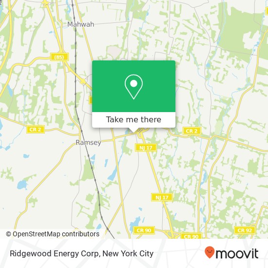 Ridgewood Energy Corp map