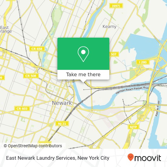 East Newark Laundry Services map