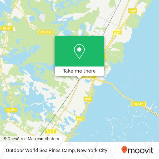 Outdoor World Sea Pines Camp map