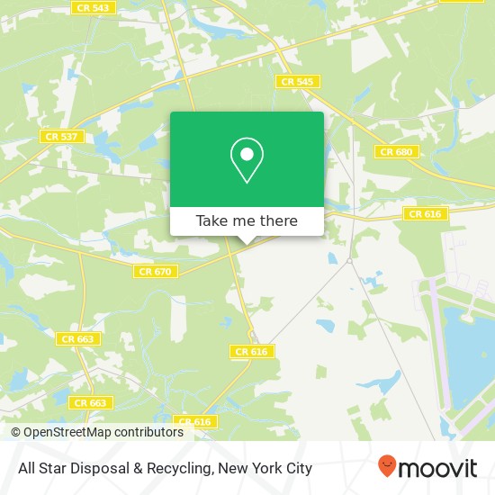 All Star Disposal & Recycling map