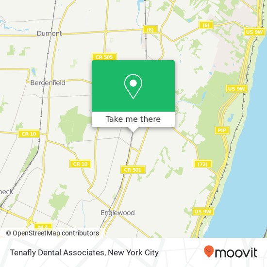 Tenafly Dental Associates map