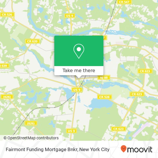 Fairmont Funding Mortgage Bnkr map